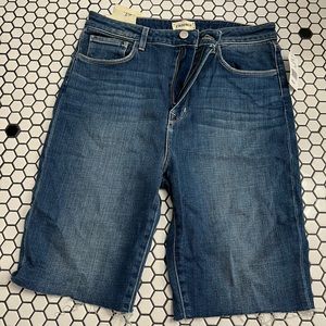 NWT l’agence denim cut off short size 29 hi rise Bermuda short